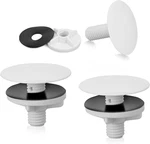 3 Pcs Sink Hole Covers Caps Faucet White Plug Kitchen.... Fixed Price $9.95.
