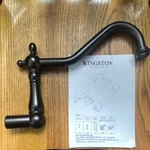 Kingston Oil Rubbed Bronze Wall-mount Bridge Bath Tub Faucet 8IN 2-HANDLE. Fixed Price $59.99.