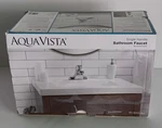 Aqua Vista 30-B410-AV Single Handle Bathroom Faucet With Pop-up Drain Assembly. Fixed Price $40.00.