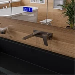 Pemberly Row Contemporary Brushed Nickel Wall Mounted Bathroom Faucet. Fixed Price $338.73.
