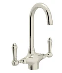 Rohl San Julio A1667LMPN-2 Prep Bar Kitchen Sink Faucet Polished Nickel New Box. Fixed Price $428.00.