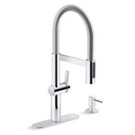 Kohler Koi Semi Pro Kitchen Faucet R26735-SD-CP. Fixed Price $139.99.