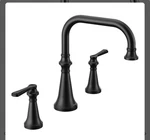 Moen TS44503BL Colinet 10 1/2 Hi Arc Roman Tub Filler Faucet Matte Black. Fixed Price $232.00.