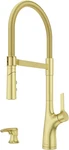 Ceylon Commercial Culinary Kitchen Faucet With Pull Down Sprayer And Soap Dispen. Fixed Price $627.07.