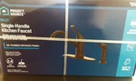 Project Source Single Handle Kitchen Faucet Wiley 5505636 Oil Rubbed Bronze Nib. Fixed Price $25.00.