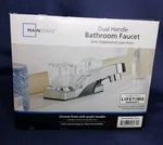 2-HANDLE Bathroom Faucet Sink Chrome Finish Mainstays PSF0200-ECO Nib. Fixed Price $12.97.