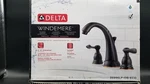 Delta Windemere Widespread Bathroom Faucet Oil Rubbed Bronze New 35996LF-OB-ECO. Fixed Price $119.99.