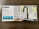 Kraus Oletto Matte Black Deck-mount Pull-down Kitchen Faucet. Fixed Price $149.95.