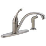 Delta Collins Kitchen Faucet W/ Spray 1.8 Gpm Stainless-certified Refurbished. Fixed Price $111.83.