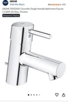 Grohe 34702001 Concetto Single-handle Bathroom Faucet, 1.2 Gpm, Xs-size, Chrome. Fixed Price $99.99.