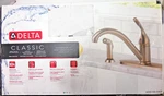 Delta Classic Single Handle Kitchen Faucet Sprayer Stainless 400-SS-DST #86X. Fixed Price $65.99.