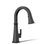 Kohler Riff Single Handle Pull Down Sprayer Kitchen Faucet Matte Black 23830-BL. Fixed Price $260.00.