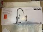Kohler Arsdale 1-HANDLE Standard Kitchen Faucet W/swing Spout Sidespray. Fixed Price $99.00.