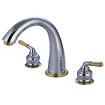 Kingston Brass KS2364 Naples Roman Tub Filler With Lever Handle, Polished Chrome. Fixed Price $179.00.