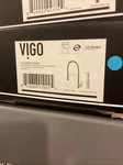Vigo Edison Pull-down Sprayer Kitchen Faucet W/ Soap Dispenser Stainless Steel. Fixed Price $168.99.