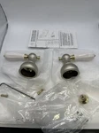 Delta H212NP Lavatory Sink Faucet Handles Levers Polished Brass & Matte Nickel. Fixed Price $59.99.