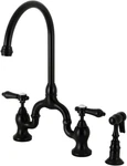 Kingston Brass KS7790BALBS Heirloom Bridge Kitchen Faucet - Matte Black. Fixed Price $449.95.