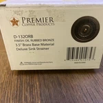 Universal Kitchen/bar Basket Strainer Drain Oil Rubbed Bronze 3.5" D-132ORB. Fixed Price $11.99.