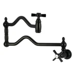 Kingston Brass KS210.0ZX Millennium 4.5 Gpm Wall Mounted Hole - Black. Fixed Price $376.97.