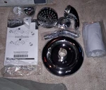 Moen 82603 Adler Tub Shower Faucet Package W/o Valve, 4-SPRAY Head Chrome. Fixed Price $29.99.