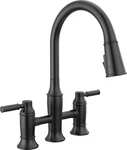 Delta 2384L-DST Renaldi 1.8 Gpm Bridge Kitchen Faucet Black. Fixed Price $849.00.