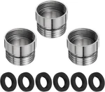 Uxcell 3PCS Faucet Adapter Kit, 0.79IN To Female 0.75IN, Silver. Fixed Price $14.52.