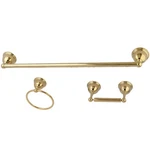 Kingston Brass BAK396148PB Restoration 3-PIECE Towel-bar Bathroom Hardware Set. Fixed Price $161.00.