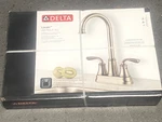 Delta Lorain Stainless Double Handle Bar Prep Kitchen Faucet 28716LF-SS. Fixed Price $58.00.