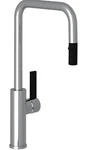 Rohl TR56D1LBAPC Tuario Pulldown Kitchen Faucet - Chrome With Black Lever Handle. Fixed Price $390.00.