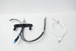Delta 400-DST Kitchen Faucet 1L W/ Spray. Fixed Price $75.00.
