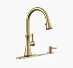 Kohler Kaori R28706-SD-2-MB Pull Down Kitchen Faucet W/ Soap Dispenser. Fixed Price $241.51.