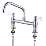 Iviga Commercial Sink Faucet With Swivel 8" Spout, Polish Chrome. Fixed Price $99.46.