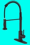 New Voton Kitchen Faucet With Pull Down Sprayer Out Matte Black Steel V-76151. Fixed Price $23.00.