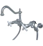 Kingston Brass KS1241PXBS Heritage Wall Mount Kitchen Faucet Bridge - Chrome. Fixed Price $125.00.