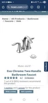Moen 66410 Eva 2-HANDLE Bathroom Faucet W/ Drain Chrome Supply Lines. Fixed Price $120.00.