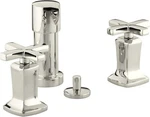 Kohler K-16238-3-SN Margaux Bidet Faucet W/cross Handles Vibrant Polished Nickel. Fixed Price $349.99.