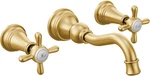 Moen TS42112BG Brushed Gold Two-handle Wall Mount Bathroom Faucet. Fixed Price $1046.04.