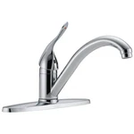 Delta 100LF-HDF Kitchen Faucet 1/2" Chrome Single Handle 1.5 Gpm Connection. Fixed Price $229.24.