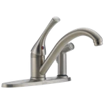 Delta Classic Kitchen Faucet W/ Integral Spray Stainless-certified Refurbished. Fixed Price $95.78.