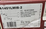 Rohl A1451LMIB-2 Acqui 1.5 Gpm Wall Mounted Pot Filler, Italian Brass*read*. Fixed Price $767.99.