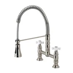 Kingston Brass GS127.PX Heritage 1.8 Gpm Widespread Bridge Pull - Nickel. Fixed Price $493.97.