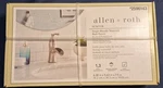 Single Handle Waterfall Bath Faucet Brushed Nickel Finish Allen + Roth #2596143. Fixed Price $64.99.