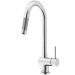 Vigo Gramercy 17'' Single Handle Pulldown Sprayer Kitchen Faucet 5656150 Ob. Fixed Price $122.00.