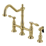 Kingston Brass KS127.TALBS Tudor 1.8 Gpm Bridge Kitchen Faucet -. Fixed Price $506.97.
