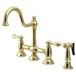 Kingston Brass KS379.ALBS Restoration 1.8 Gpm Widespread Bridge -. Fixed Price $555.72.