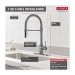 Delta Faucet 9659-AR-DST Kitchen Handle 19.625" Ss 1.8 Gpm Deck. Fixed Price $751.44.
