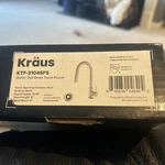 Kraus Oletto Single Handle Pull Down Kitchen Faucet W/ Spot Free Stainless Steel. Fixed Price $150.00.