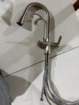 Kitchen Sink Faucet With Pull Down Sprayer 3 1 Water Filter Purifier Brushed. Fixed Price $50.00.