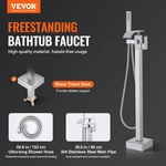 Vevor Freestanding Bathtub Faucet, Floor Mount, Filler, Shower. Fixed Price $159.95.