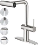 Crea Touchless Bar Sink Faucet,chrome Bathroom Facuets 1 3 Holes, Brushed. Fixed Price $99.46.